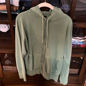 Jean great light green sweat jacket, never used